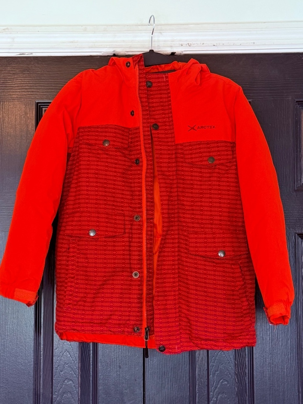 Arctix Slalom Insulated Winter Jacket Size Youth Medium Orange